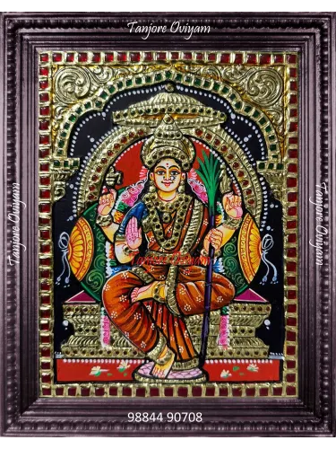 Kamatchi Amman Tanjore Painting